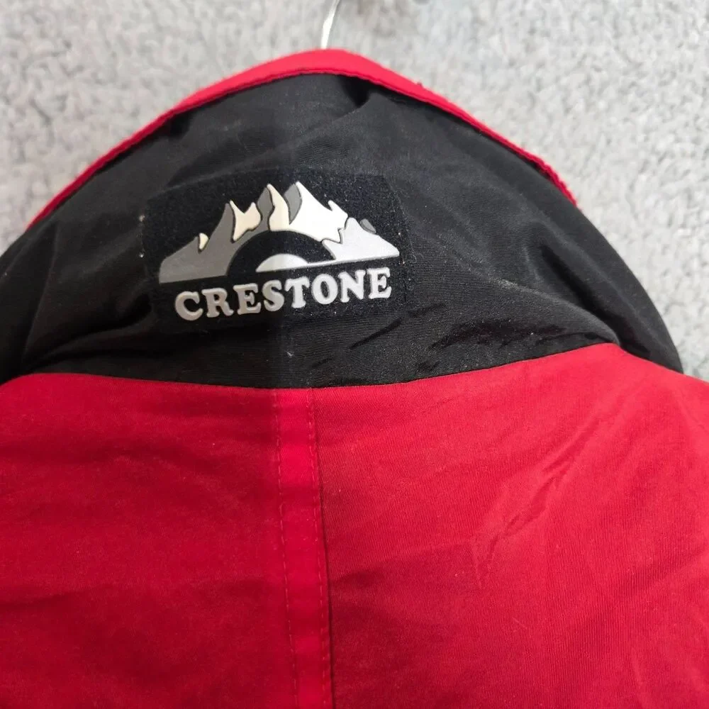 Crestone Skiing Jacket Mens XL Multicolor Colorblock Full Zip Hooded Windproof